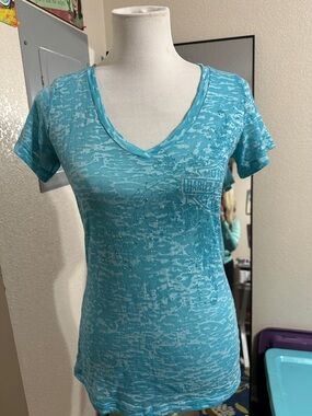 Size Med Brunswick Harley-Davidson   Troy New York  V-Neck Tee with Rhinestone